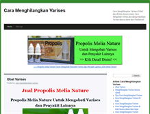 Tablet Screenshot of caramenghilangkanvarises.com